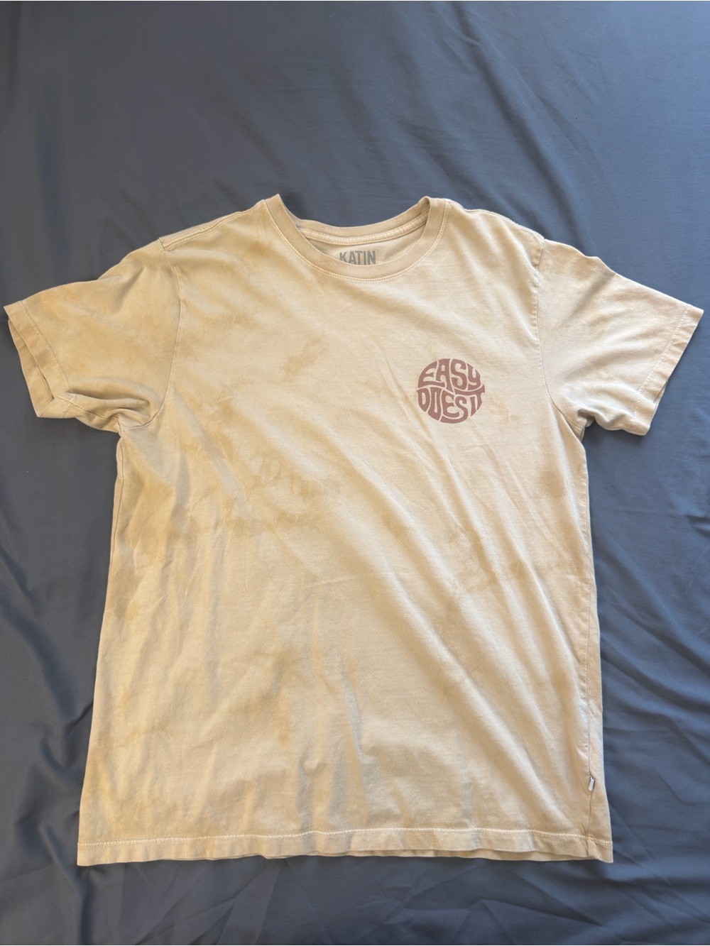 Katin Beige Short-Sleeve 'Easy Does It' Logo Tee
